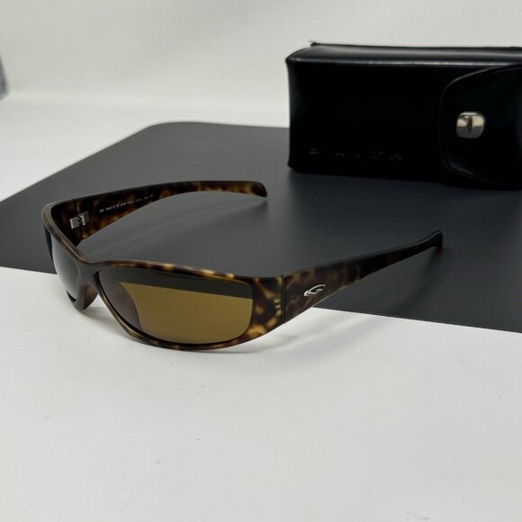 Smith Action Optics DRIFT Polarized  Sunglasses Italy w/case Rare Matte Tortoise - Picture 2 of 14